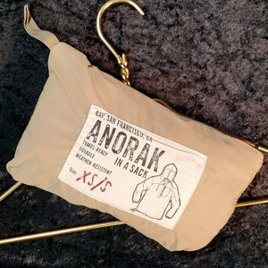 Gap Anorak In A Sack Jacket Windbreaker Quarter Zip Pullover Sz XS/S